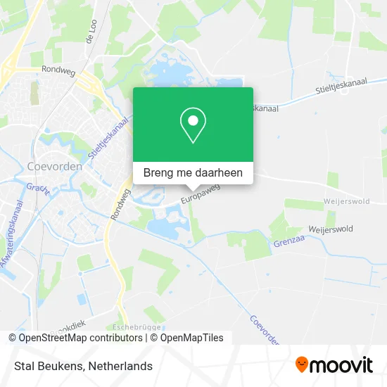 Stal Beukens kaart