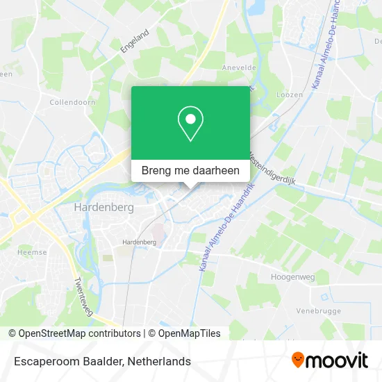 Escaperoom Baalder kaart