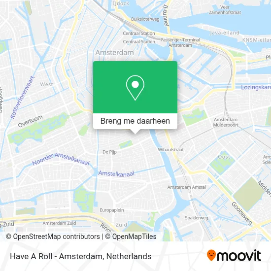Have A Roll - Amsterdam kaart