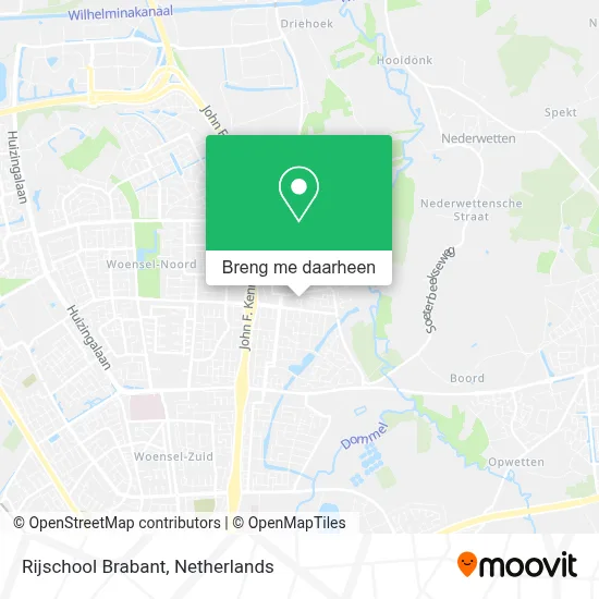 Rijschool Brabant kaart