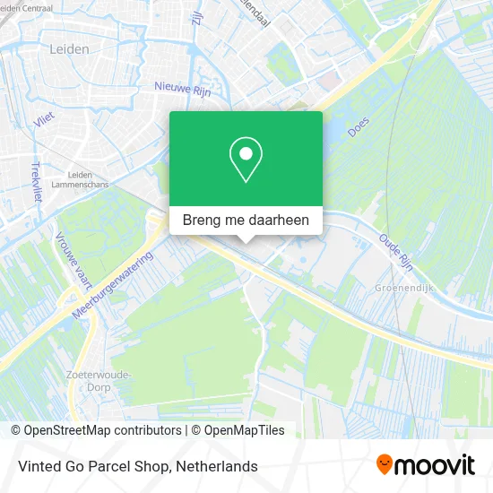 Vinted Go Parcel Shop kaart