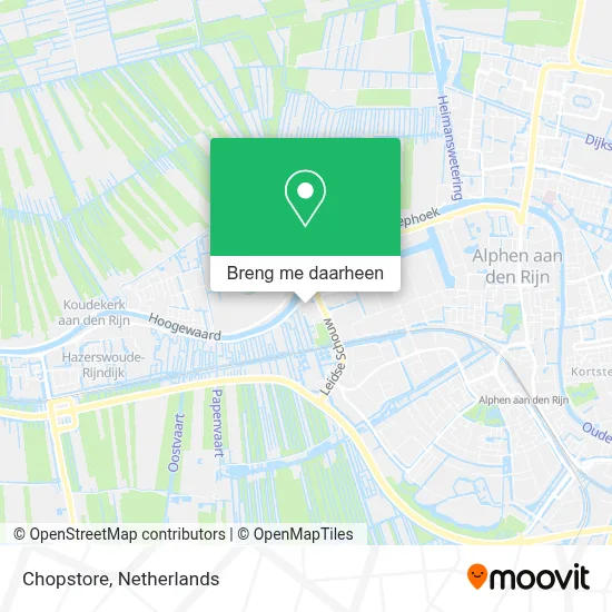 Chopstore kaart