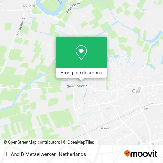 H And B Metselwerken kaart