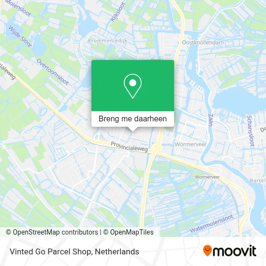 Vinted Go Parcel Shop kaart