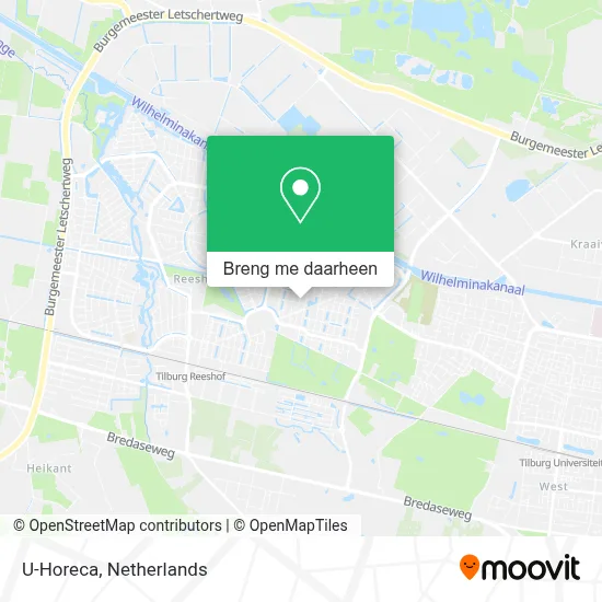 U-Horeca kaart