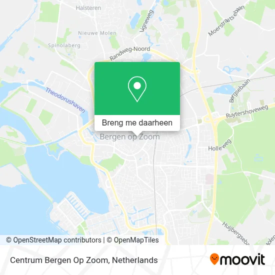 Centrum Bergen Op Zoom kaart