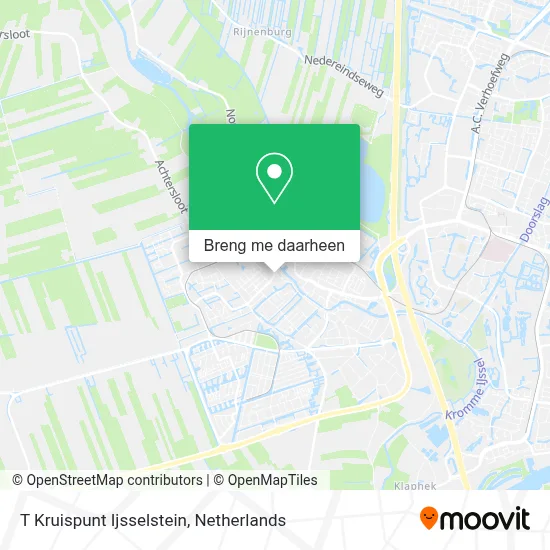 T Kruispunt Ijsselstein kaart