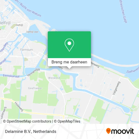 Delamine B.V. kaart