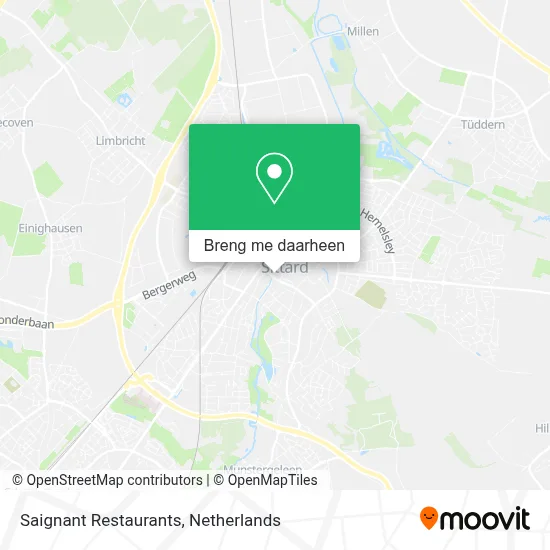 Saignant Restaurants kaart