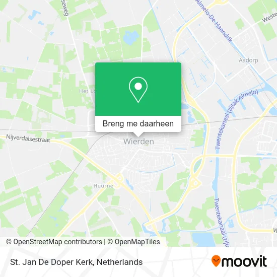 St. Jan De Doper Kerk kaart