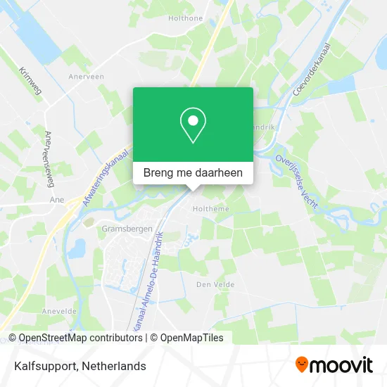Kalfsupport kaart