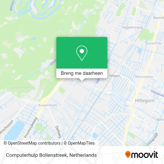 Computerhulp Bollenstreek kaart