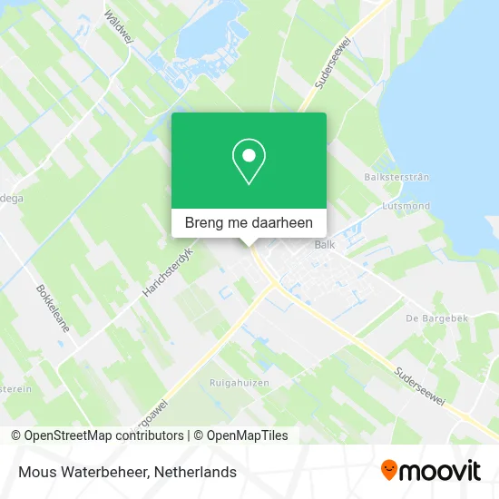 Mous Waterbeheer kaart