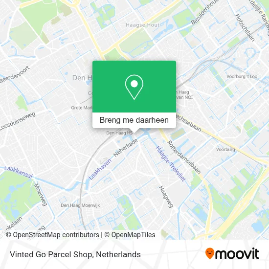 Vinted Go Parcel Shop kaart