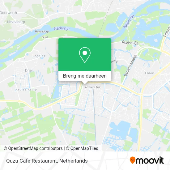 Quzu Cafe Restaurant kaart