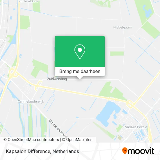 Kapsalon Difference kaart