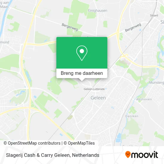 Slagerij Cash & Carry Geleen kaart