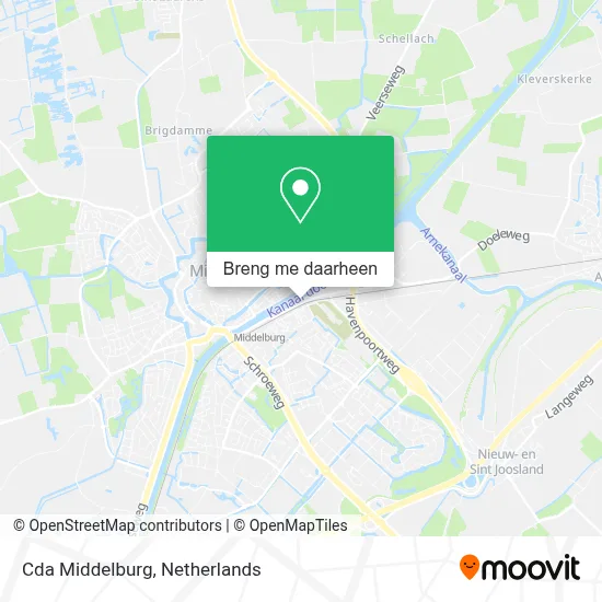 Cda Middelburg kaart