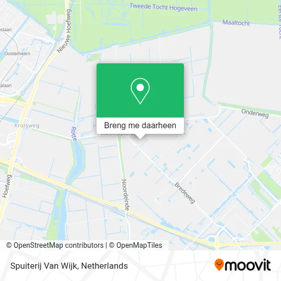 Spuiterij Van Wijk kaart