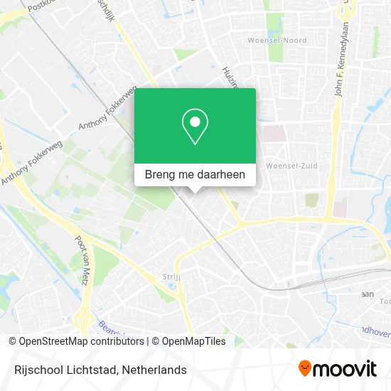 Rijschool Lichtstad kaart