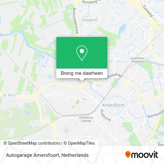 Autogarage Amersfoort kaart