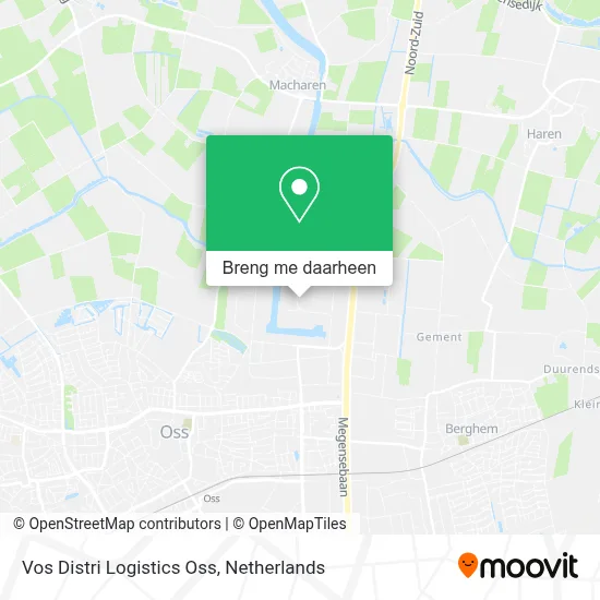 Vos Distri Logistics Oss kaart