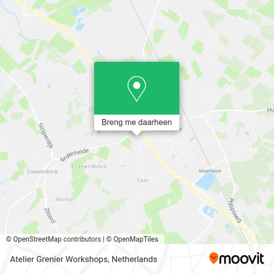 Atelier Grenier Workshops kaart