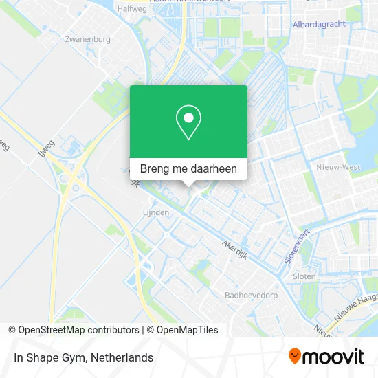 In Shape Gym kaart