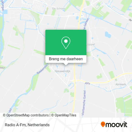 Radio A-Fm kaart