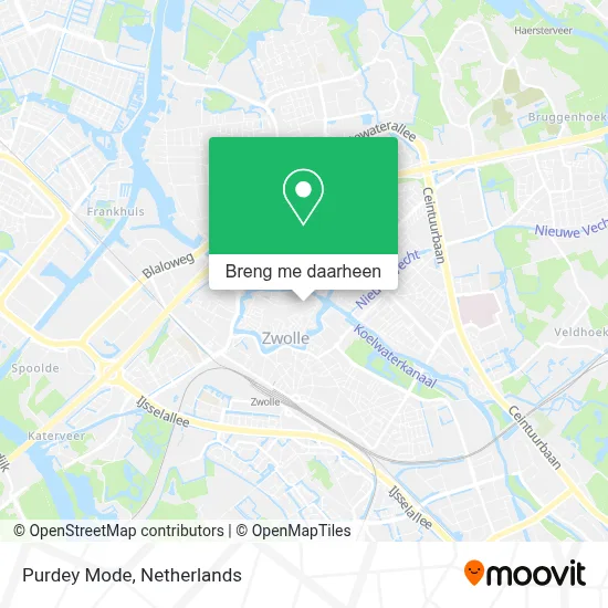 Purdey Mode kaart