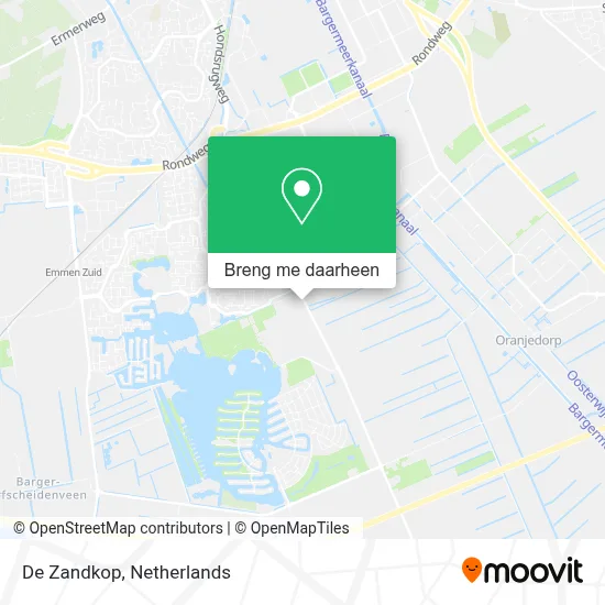 De Zandkop kaart