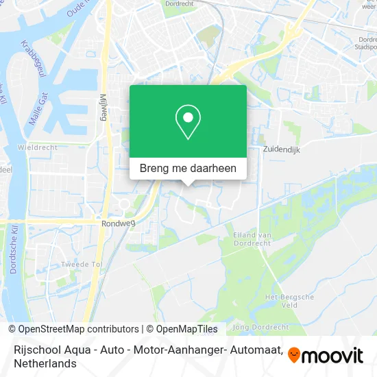 Rijschool Aqua - Auto - Motor-Aanhanger- Automaat kaart