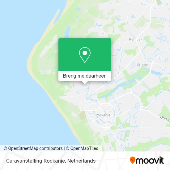 Caravanstalling Rockanje kaart
