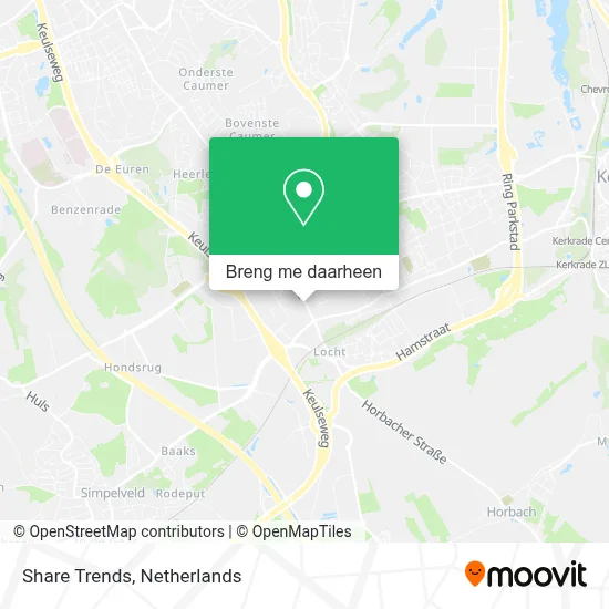 Share Trends kaart