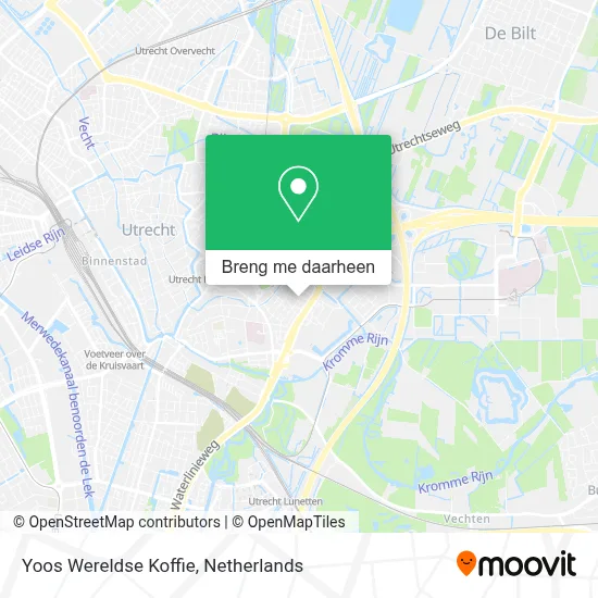 Yoos Wereldse Koffie kaart