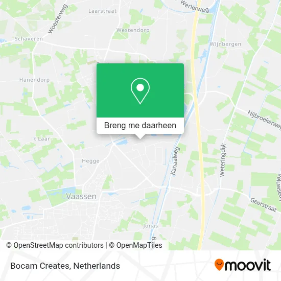 Bocam Creates kaart