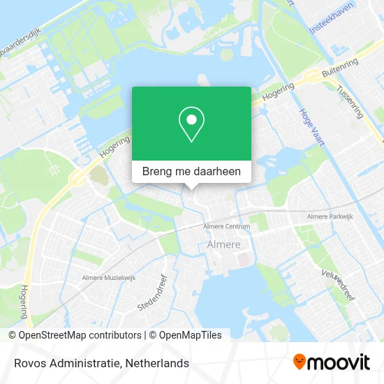 Rovos Administratie kaart
