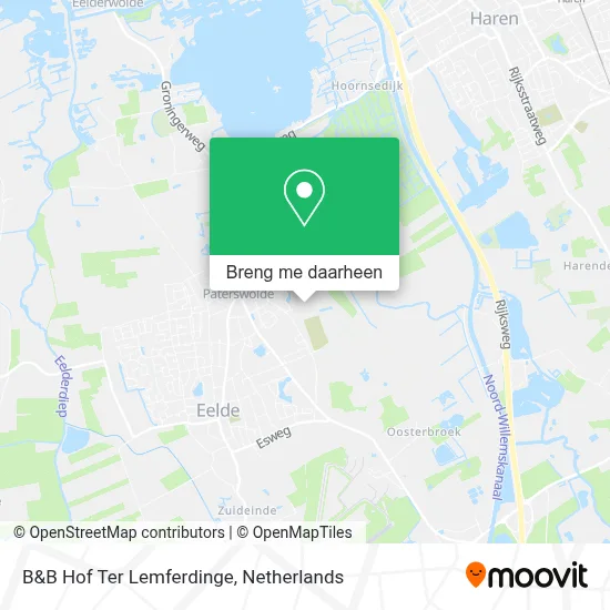 B&B Hof Ter Lemferdinge kaart