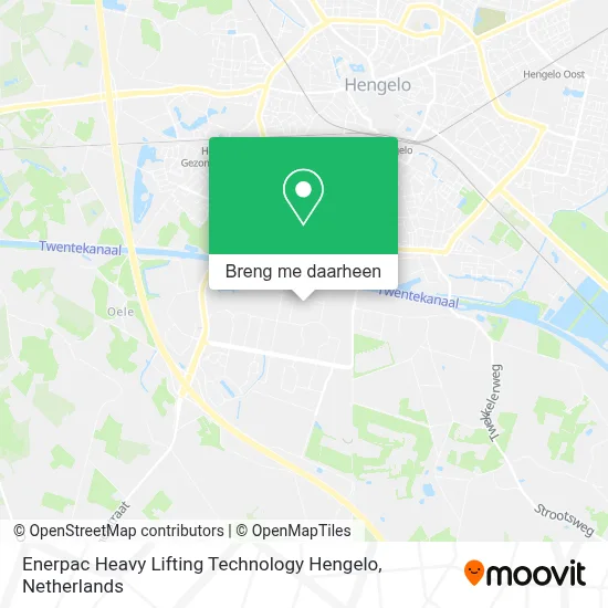 Enerpac Heavy Lifting Technology Hengelo kaart