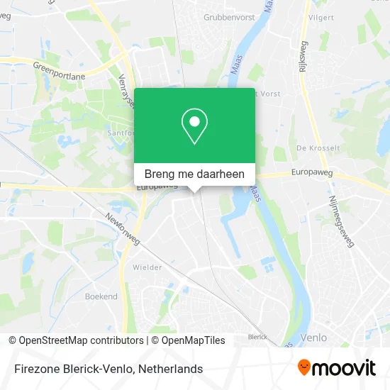 Firezone Blerick-Venlo kaart
