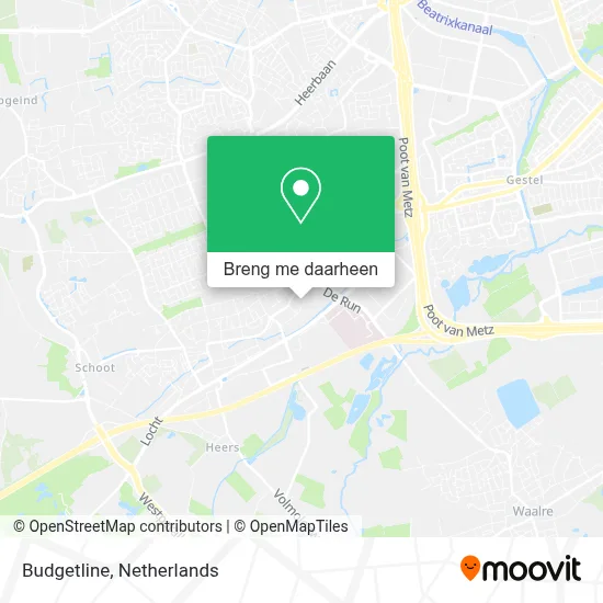 Budgetline kaart