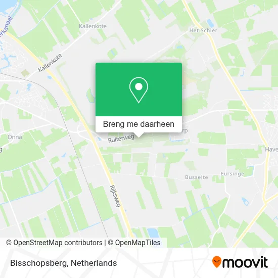 Bisschopsberg kaart