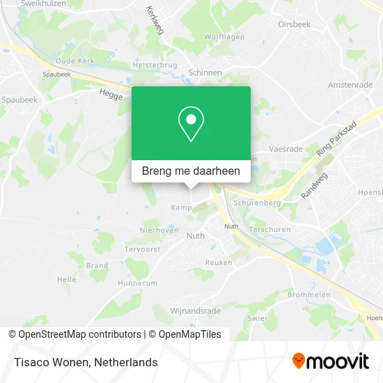 Tisaco Wonen kaart