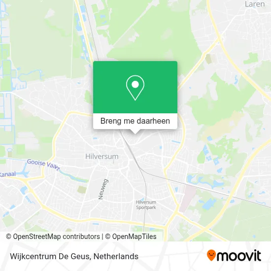 Wijkcentrum De Geus kaart