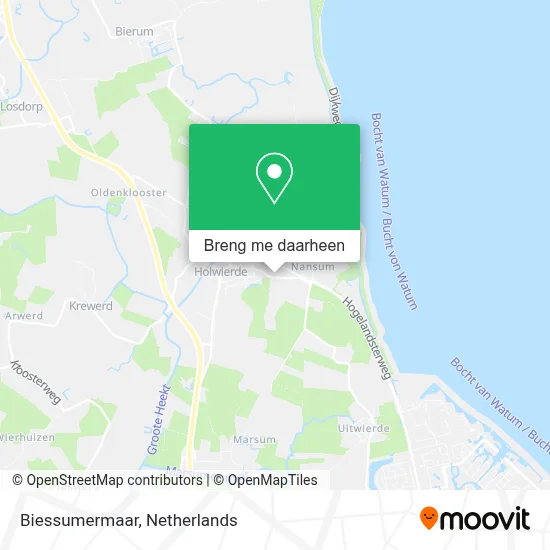 Biessumermaar kaart