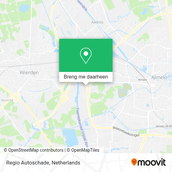 Regio Autoschade kaart