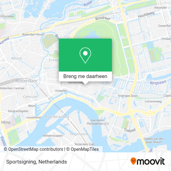 Sportsigning kaart