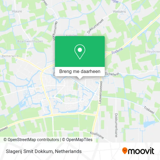 Slagerij Smit Dokkum kaart