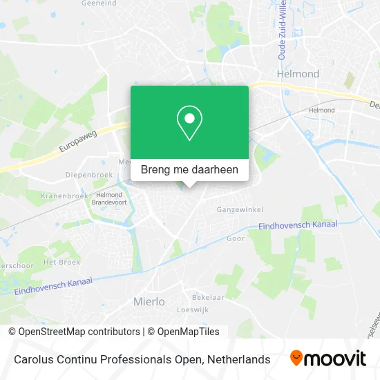 Carolus Continu Professionals Open kaart