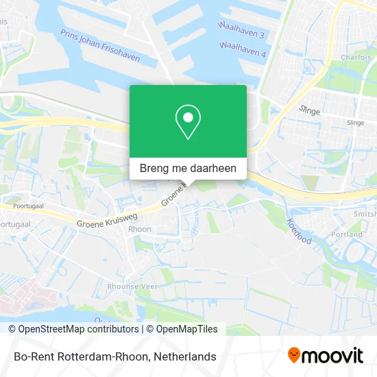 Bo-Rent Rotterdam-Rhoon kaart